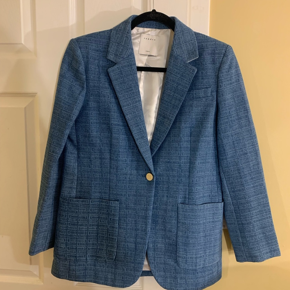 Sandro Blue Blazer